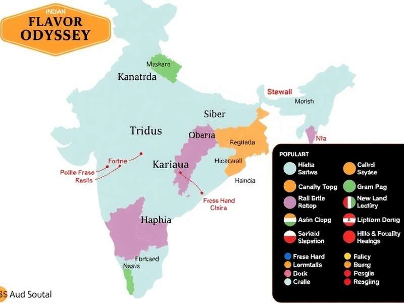 Indian Flavor Odyssey Regional Popularity Map